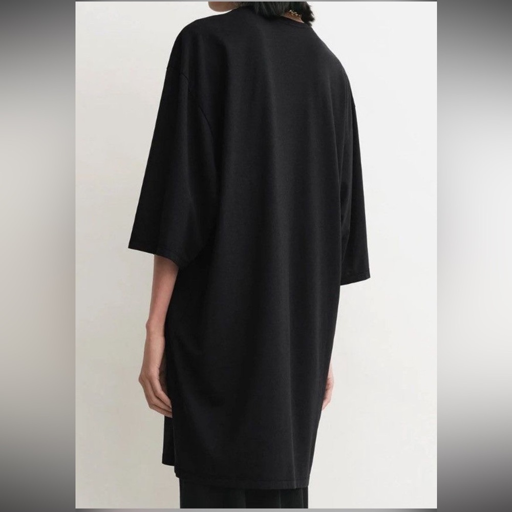 2 TOTOME (1 black & 1 white t-shirt dress Sz: XS $290 each - Picture 5 of 9